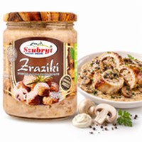 Szubryt ZRAZIKI DROBIOWE W SOSIE ŚMIETANOWO-PIECZARKOWYM