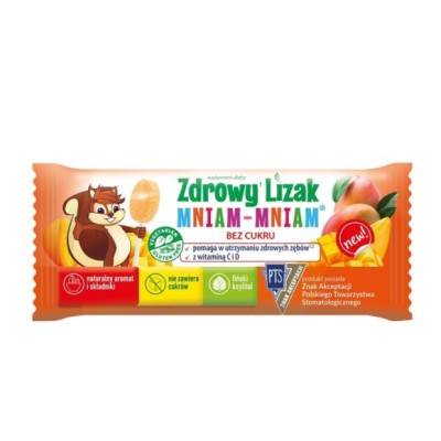 Starpharma ZDROWY LIZAK smak mango Z WITAMINAMI bez cukru z