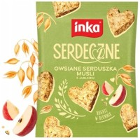INKA ciasteczka SERDECZNE JABŁKOWE owsiane serduszka musli