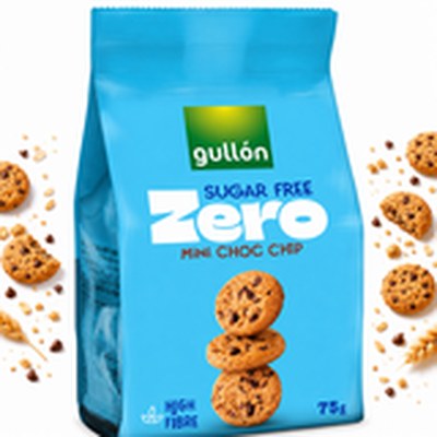 Gullón ZERO CIASTKA MINI CHOC CHIP z kawałkami czekolady
