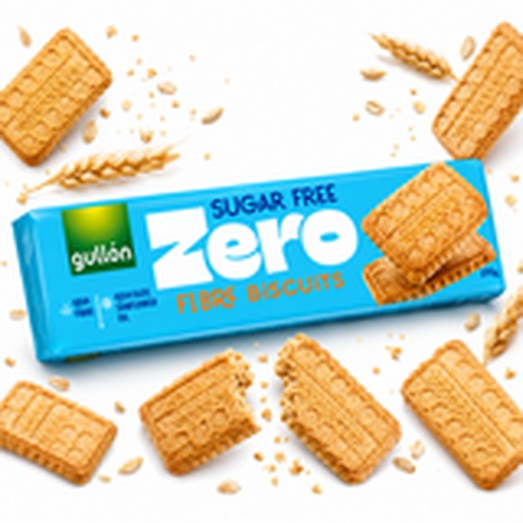 Gullón FIBRE BISCUITS herbatniki z błonnikiem bez cukru 170g