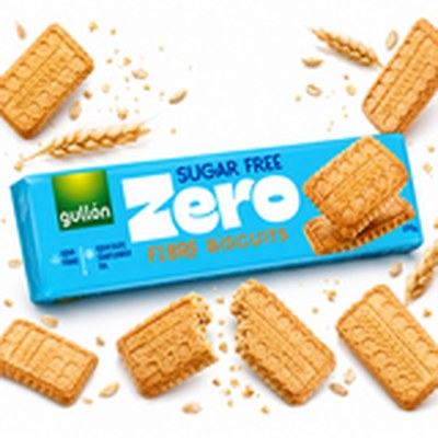 Gullón FIBRE BISCUITS herbatniki z błonnikiem bez cukru 170g
