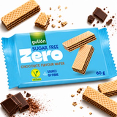 Gullon ZERO WAFELKI Z KREMEM KAKAOWYM BEZ CUKRU 60G