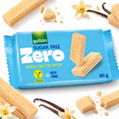 Gullon ZERO WAFELKI Z KREMEM WANILIOWYM BEZ CUKRU 60g