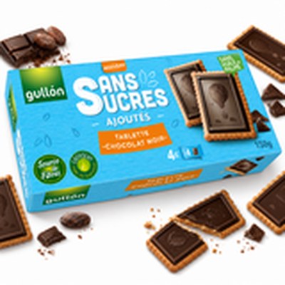 Gullón DARK CHOCOLATE TABLETS HERBATNIKI Z CZEKOLADĄ BEZ