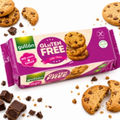 Gullón CHOCO CHIP CIASTKA Z KAWAŁKAMI CZEKOLADY bez cukru i