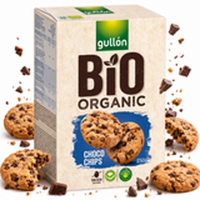 Gullon BIO CHOCO CHIPS CIASTECZKA Z KAWŁKAMI CZEKOLADY 250g