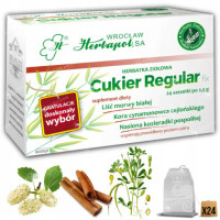 Herbapol CUKIER REGULAR zioła 24szt 48G Morwa biała Cynamonowiec Kozieradka