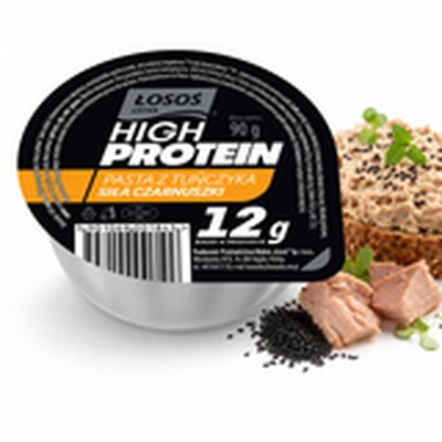 Łosoś Ustka PASTA HIGHT PROTEIN TUŃCZYKOWA Z CZARNUSZKĄ 90g