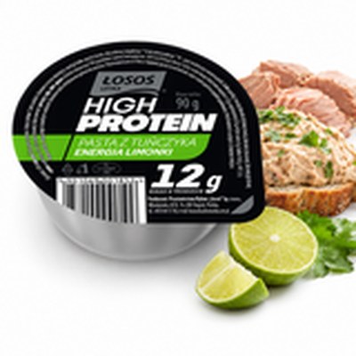 Łosoś Ustka PASTA HIGHT PROTEIN TUŃCZYKOWA Z LIMONKĄ 90g