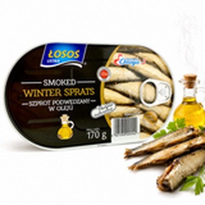 Łosoś Ustka POPULAR SMOKED WINTER SPRATS WĘDZONE SZPROTY