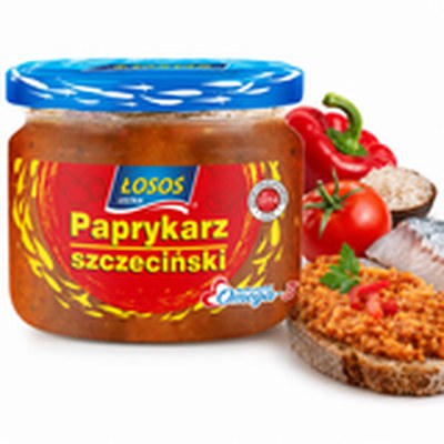 Łosoś Ustka PAPRYKARZ SZCZECIŃSKI konserwa rybna z łososiem