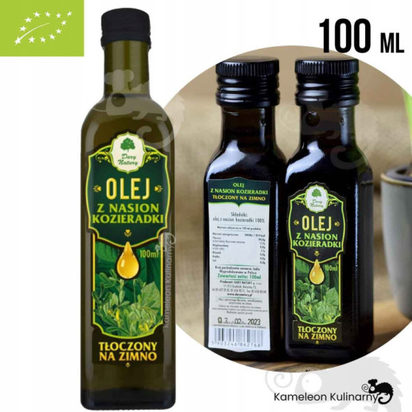 OLEJ Z NASION KOZIERADKI tłoczony na zimno 5x 100ml DARY NATURY OLEJ Z NASION KOZIERADKI tłoczony na zimno 5x 100ml DARY NATURY