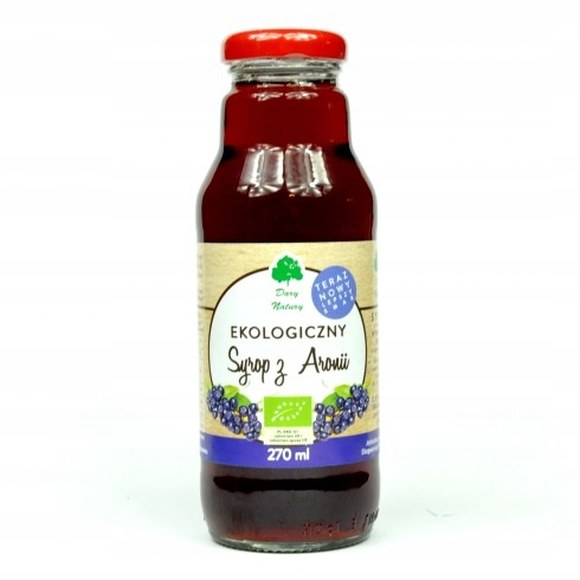 SYROP Z ARONI do herbaty EKO 270ml DARY NATURY wsparcie