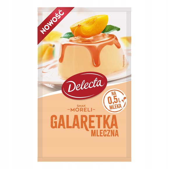 DELECTA GALARETKA GALARETKI mix aż 10 SMAKÓW!! MLECZNA i