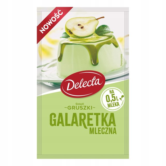 DELECTA GALARETKA GALARETKI mix aż 10 SMAKÓW!! MLECZNA i