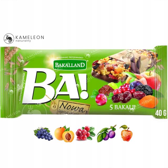 BAKALLAND BA Zdrowy BATON ZBOŻOWY mix smaków 21szt