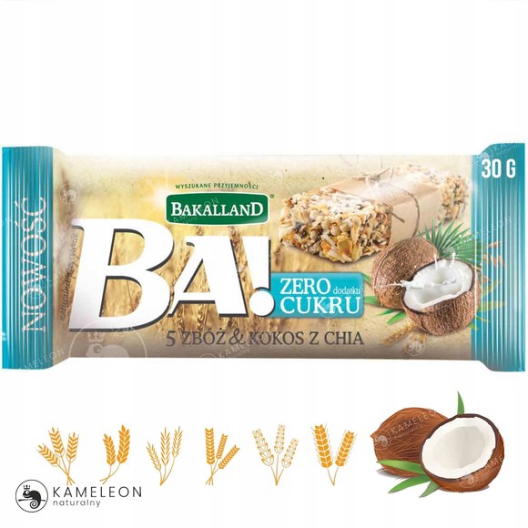 BAKALLAND BA Zdrowy BATON ZBOŻOWY mix smaków 21szt