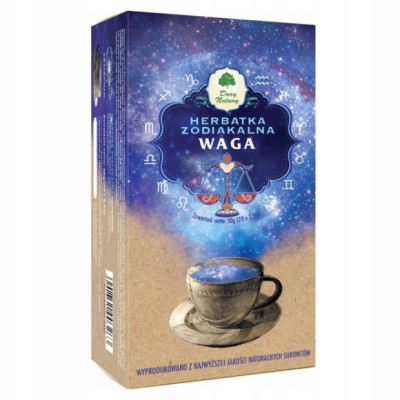 HERBATKA zodiakalna WAGA 23.09-22.10 prezent 50g saszetki DARY NATURY