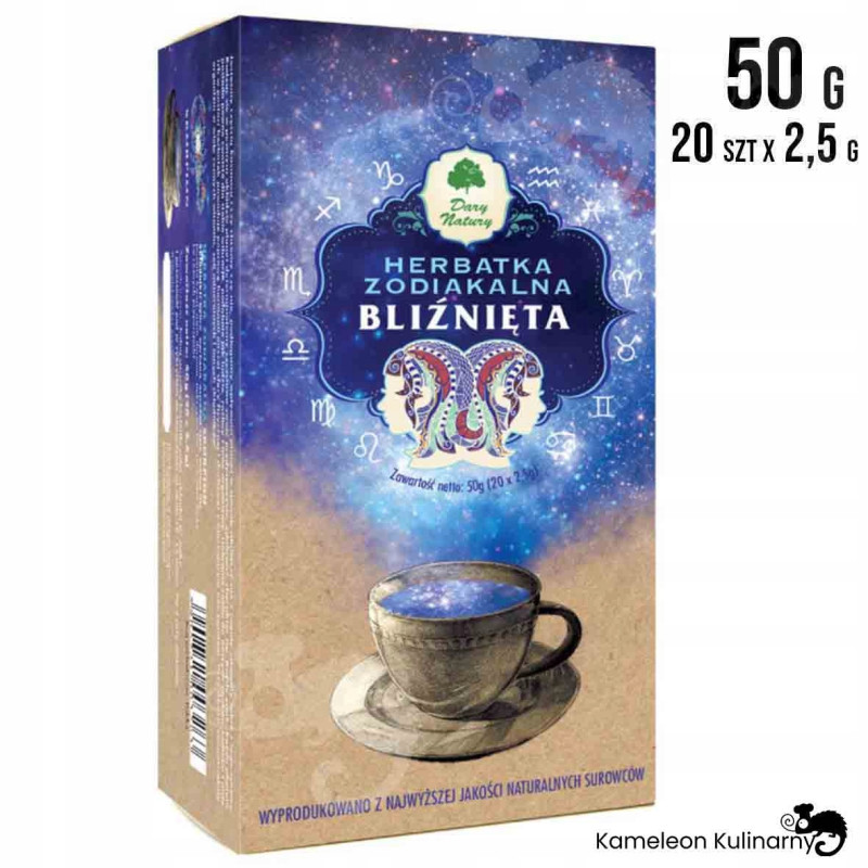 HERBATKA zodiakalna znak zodiaku BLIŹNIĘTA 23.05-21.06 20szt 50g DARYNATURY