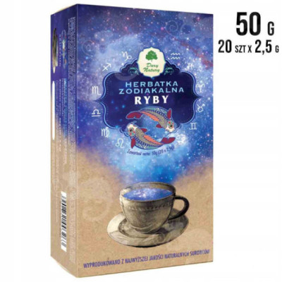 HERBATKA zodiakalna znak zodiaku RYBY 18.02-19.03 prezent 50g DARY NATURY