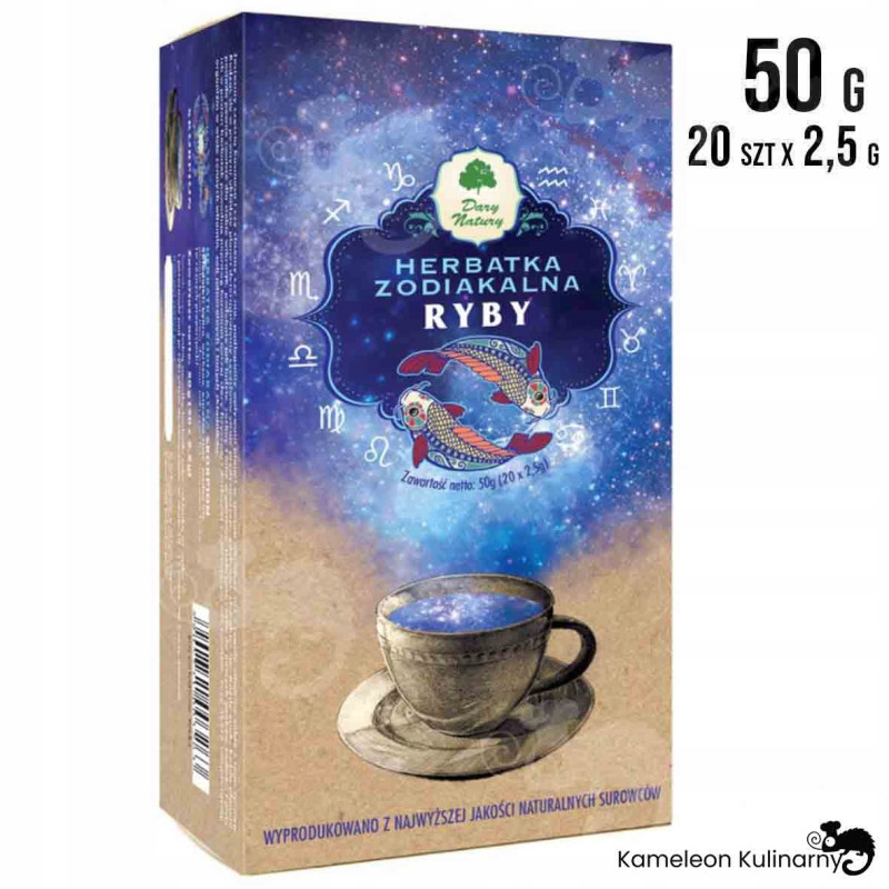 HERBATKA zodiakalna znak zodiaku RYBY 18.02-19.03 prezent 50g DARY NATURY