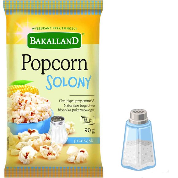 BAKALLAND POPCORN DO MIKROFALÓWKI 3szt. MIX SMAKÓW