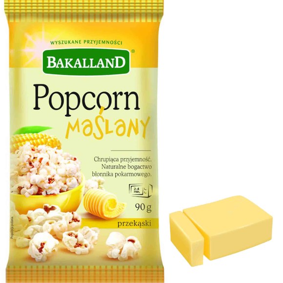 BAKALLAND POPCORN DO MIKROFALÓWKI 3szt. MIX SMAKÓW