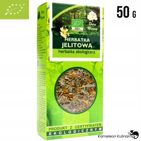 JELITOWA herbatka eko wsparcie: TRAWIENIE MIKROFLORA JELIT 50g DARY NATURY JELITOWA herbatka eko wsparcie: TRAWIENIE MIKROFLORA JELIT 50g DARY NATURY