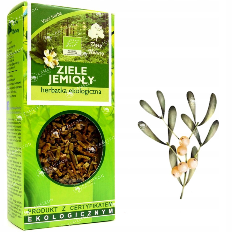 JEMIOŁA ZIELE JEMIOŁY EKO 50g DARY NATURY wsparcie SERCE KRĄŻENIE CIŚNIENIE