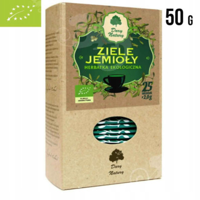 JEMIOŁA ziele JEMIOŁY EKO herbatka ekologiczna 25 saszetek 50g DARY NATURY