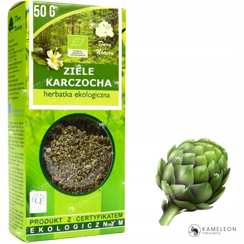KARCZOCH ZIELE KARCZOCHA eko 50g DARY NATURY wsparcie: WĄTROBA POZIOM CUKRU