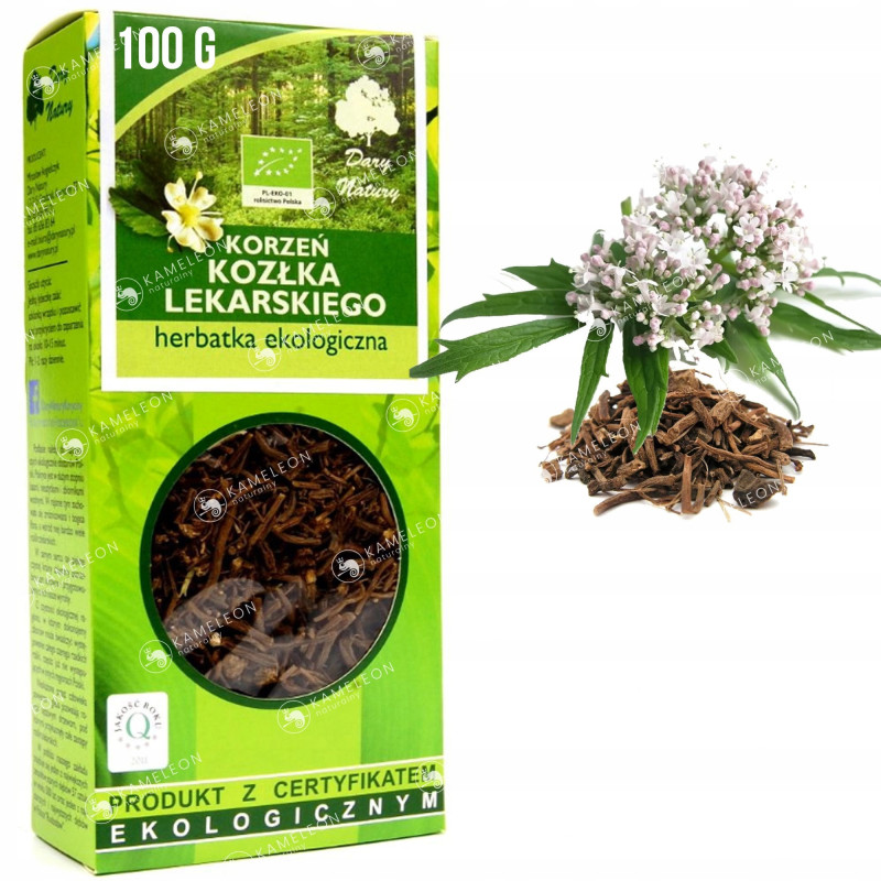 KOZŁEK LEKARSKI - KORZEŃ KOZŁA LEKARSKIEGO eko ziele 100g DARY NATURY