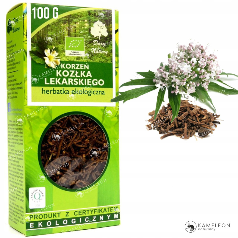 KOZŁEK LEKARSKI - KORZEŃ KOZŁA LEKARSKIEGO eko ziele 100g DARY NATURY