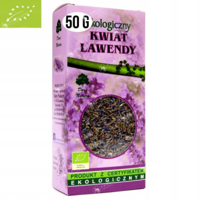 LAWENDA KWIAT LAWENDY eko 50G DARY NATURY wsparcie TRAWIENIE SEN ZASYPIANIE