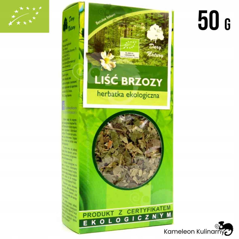 LIŚĆ BRZOZY suszony BRZOZA eko 50g DARY wsparcie na: TRAWIENIE CHOLESTEROL