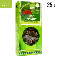 MALINA LIŚĆ MALINY suszony ziele EKO 25g DARY NATURY wsparcie: DETOKSYKACJA