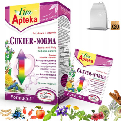 MALWA FITO APTEKA CUKIER NORMA ZIOŁA dla cukrzyków