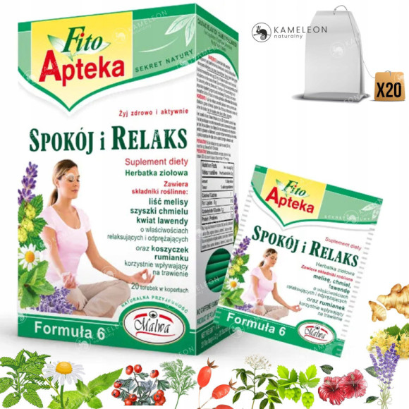 MALWA FITO APTEKA SPOKÓJ i RELAKS HERBATA ziołax20