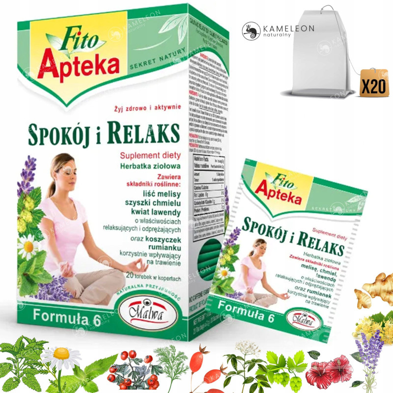 MALWA FITO APTEKA SPOKÓJ i RELAKS HERBATA ziołax20