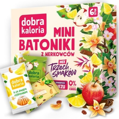Dobra Kaloria MINI BATONIKI mix 3 BABKA CYTRYNOWA SERNIK