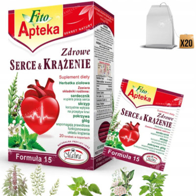 MALWA FITO APTEKA ZDROWE SERCE KRĄŻENIE zioła x20