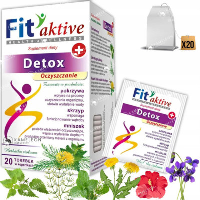 MALWA HERBATA FITAKTIVE DETOX wsparcie OCZYSZCZANIA x20 40G POKRZYWA SKRZYP