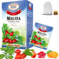 MALWA HERBATA SUNNY GARDEN MELISA Z DZIKĄ RÓŻĄ x20