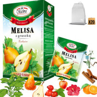 MALWA HERBATA SUNNY GARDEN MELISA Z GRUSZKĄ x20