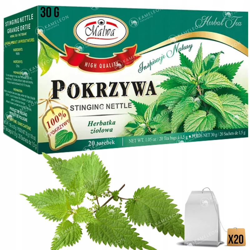 MALWA POKRZYWA ziele POKRZYWY wsparcie UKŁAD MOCZOWY ODPORNOŚĆ WŁOSY KOŚCI
