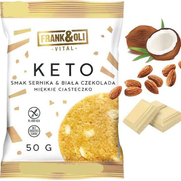 Frank&oli miękkie ciasteczko KETO BEZ CUKRU GLUTENU mix