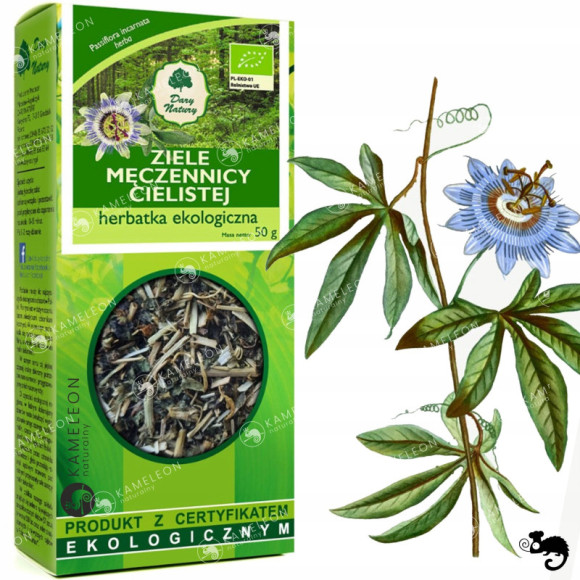 MĘCZENNICA CIELISTA ziele susz PASSIFLORA INCARNATA 50G uspokojenie stres MĘCZENNICA CIELISTA ziele susz PASSIFLORA INCARNATA 50G uspokojenie stres