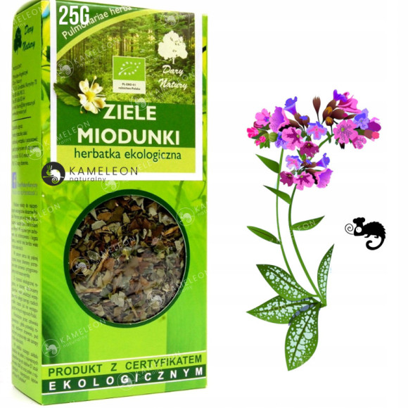 MIODUNKA ZIELE MIODUNKI PŁUCNIK ZIOŁA NA PŁUCA eko bio 25g DARY NATURY MIODUNKA ZIELE MIODUNKI PŁUCNIK ZIOŁA NA PŁUCA eko bio 25g DARY NATURY
