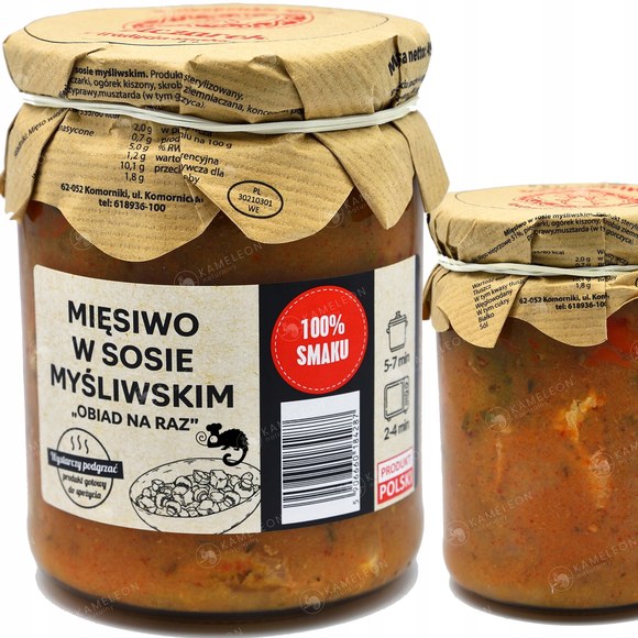 3x GOTOWE DANIE MIĘSIWO W SOSIE MYŚLIWSKIM + STROGONOW +